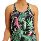 ID Ideology Regata feminina com alças finas e decote redondo, roupa esportiva, preta, tamanho X-S