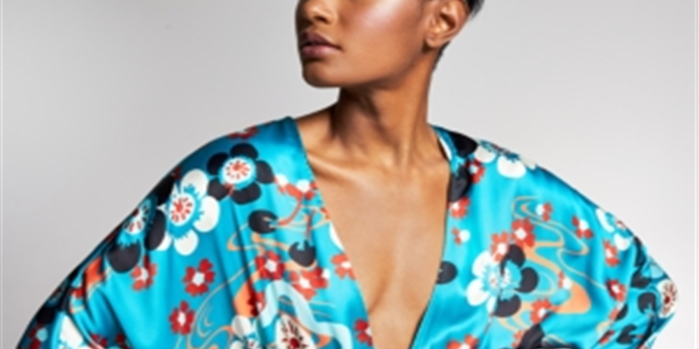 Blusa quimono feminina com franjas e miçangas da INC International Concepts, azul, tamanho pequeno