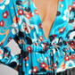 Blusa quimono feminina com franjas e miçangas da INC International Concepts, azul, tamanho pequeno