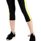 Leggings curtas femininas ID Ideology Colorblocked, pretas, tamanho pequeno