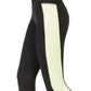 Leggings curtas femininas ID Ideology Colorblocked, pretas, tamanho XS