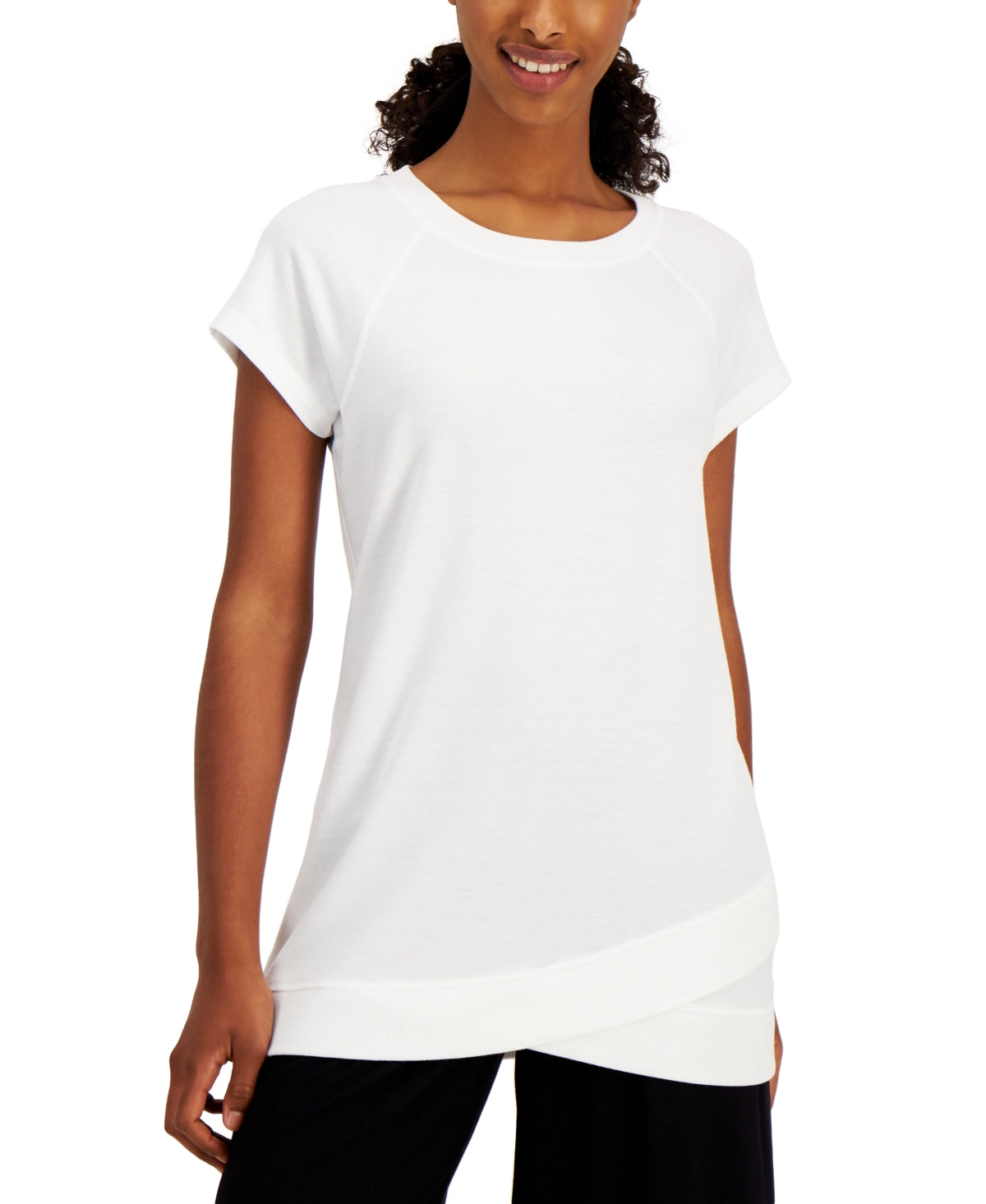Camiseta feminina manga curta ID Ideology, branca, tamanho XX-G