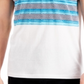 Camiseta listrada masculina Sun + Stone com bolso no peito, tamanho grande, branca