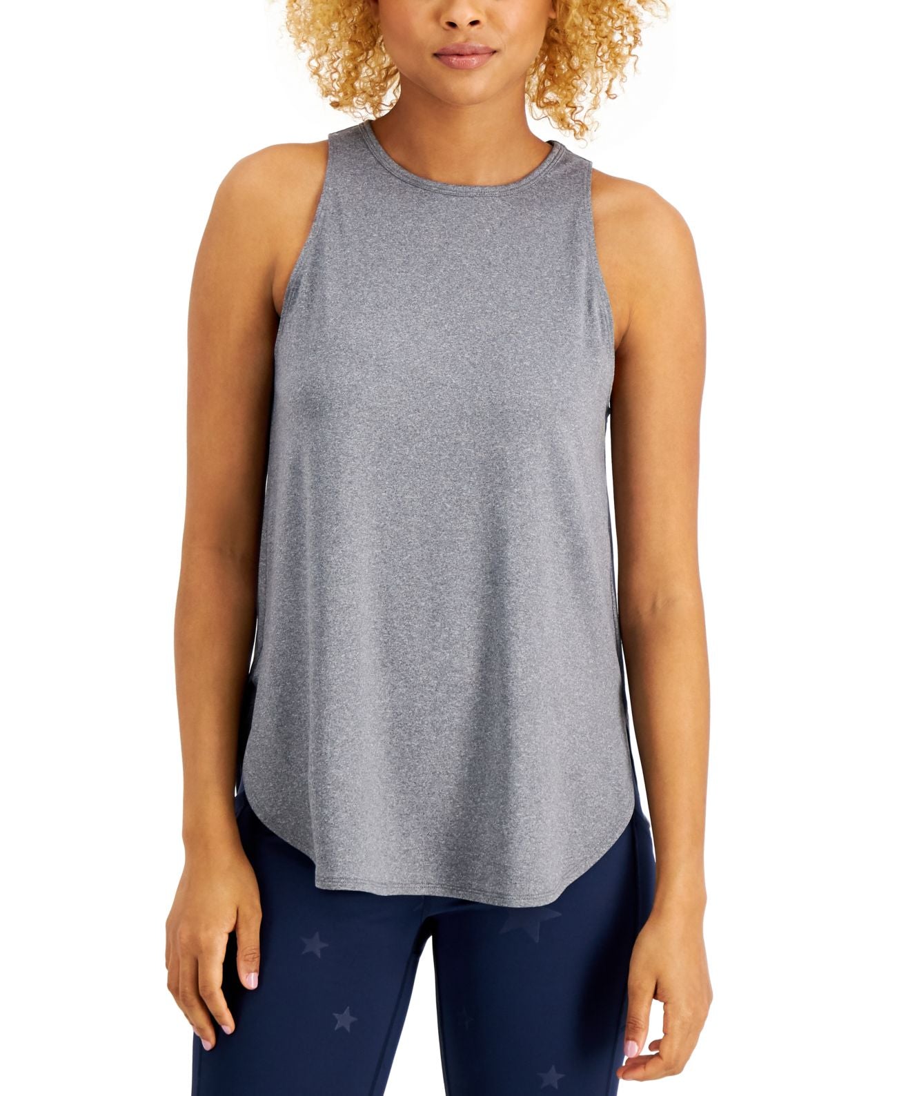Conjunto de moletom feminino ID Ideology, regata cinza, tamanho XXL