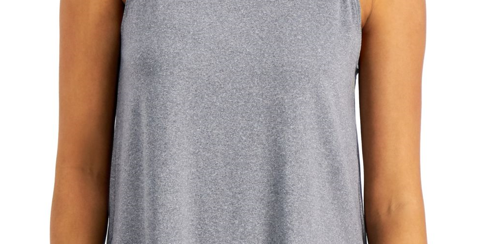 Conjunto de moletom feminino ID Ideology, regata cinza, tamanho XXL