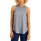 Conjunto de moletom feminino ID Ideology, regata cinza, tamanho XXL