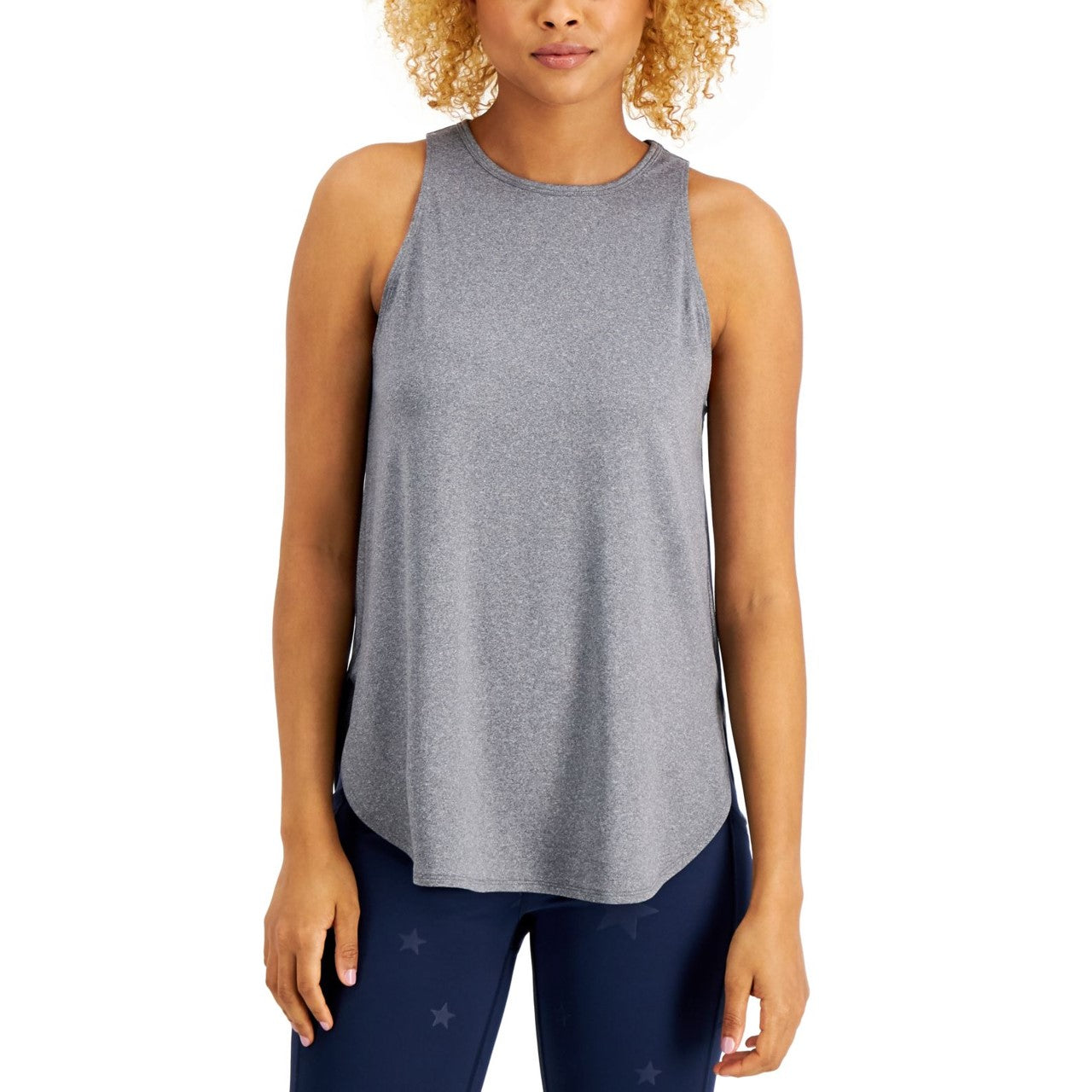 Conjunto de moletom feminino ID Ideology, regata cinza, tamanho XXL