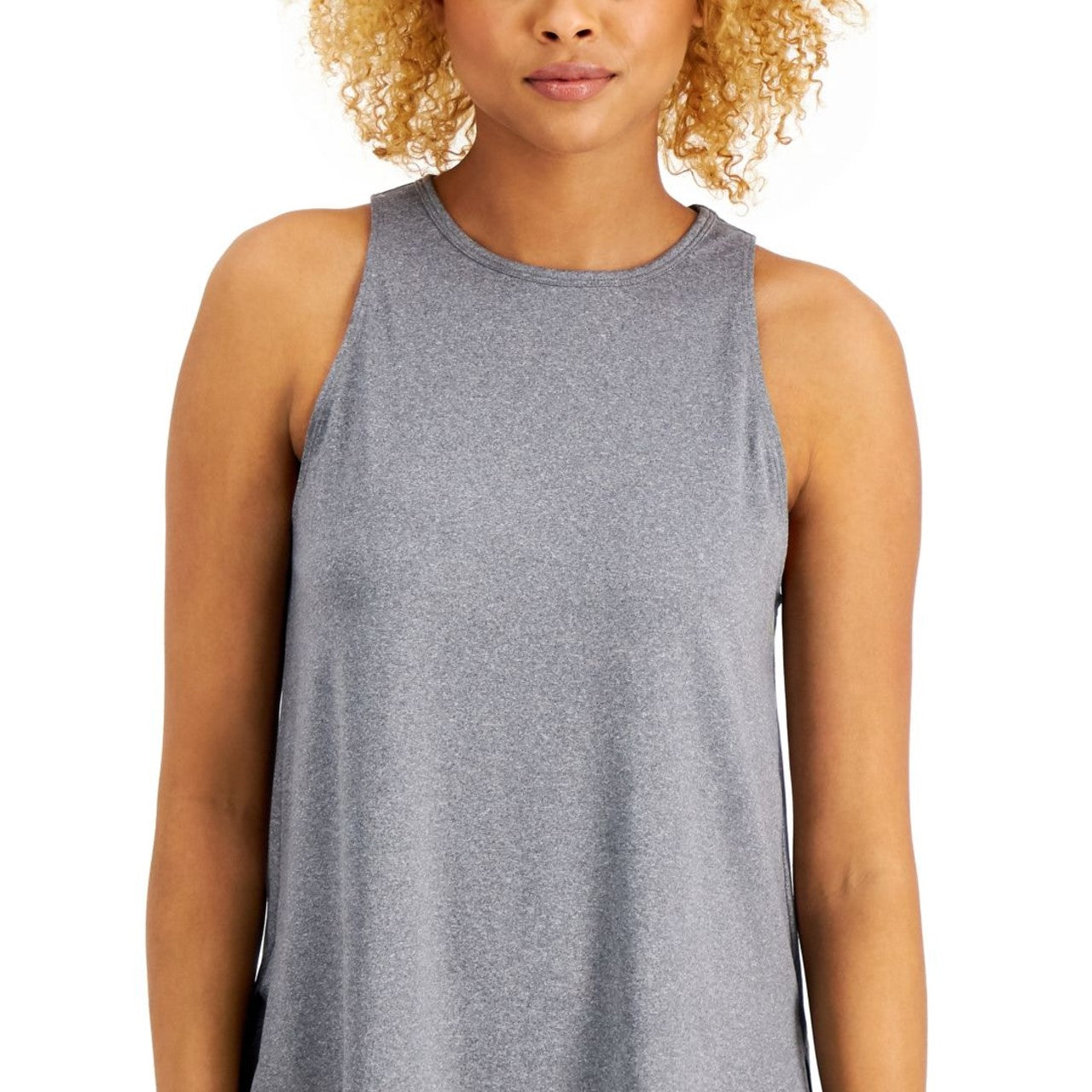 Conjunto de moletom feminino ID Ideology, regata cinza, tamanho XXL