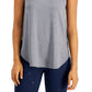 Conjunto de moletom feminino ID Ideology, regata cinza, tamanho XXL