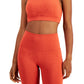 Conjunto de moletom feminino ID Ideology, sutiã esportivo de baixo impacto, laranja, tamanho médio