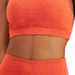 Conjunto de moletom feminino Allbrand365, sutiã esportivo de baixo impacto, vermelho, tamanho GG