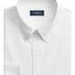 Camisa social masculina Club Room Slim Fit de algodão Oxford, branca, tamanho X-G