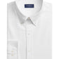 Camisa social masculina Club Room Slim Fit de algodão Oxford, branca, tamanho X-G