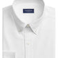 Camisa social masculina Club Room Slim Fit de algodão Oxford, branca, tamanho XX-G