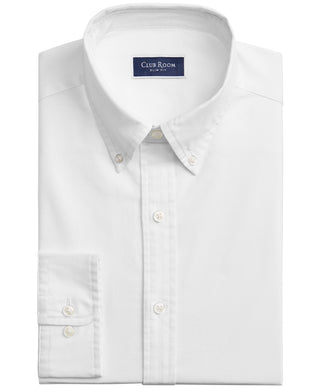 Club Room Men's Slim Fit Cotton Oxford Dress Shirt White Size XX-Large
