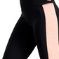 Leggings curtas femininas ID Ideology Colorblocked, pretas, tamanho XX-G