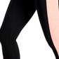 Leggings curtas femininas ID Ideology Colorblocked, pretas, tamanho XX-G
