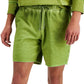 Sun Stone Masculino Regular Fit Garment Dyed 8 Fleece Shorts Verde Tamanho P