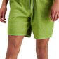 Sun Stone Masculino Regular Fit Garment Dyed 8 Fleece Shorts Verde Tamanho P