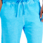 Sun + Stone Shorts Masculino Regular Fit em Fleece Tingido Azul Tamanho M