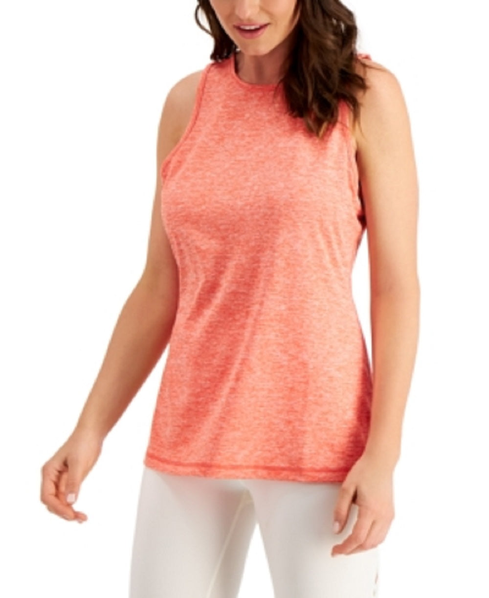 Ideologia Regata Feminina Mesclada com Costas Abertas Laranja Tamanho Grande