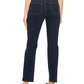 Jeans feminino estilo &amp; co, cintura alta, natural, perna reta, azul, tamanho 10, pequeno