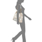 INC International Concepts Bolsa feminina Trippii Snake com relevo, branca, tamanho regular