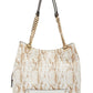 INC International Concepts Bolsa feminina Trippii Snake com relevo, branca, tamanho regular