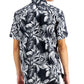 Camisa Modern Palm Masculina INC International Concepts Preta Tamanho Médio