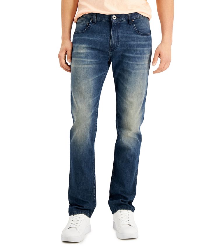 Calça jeans masculina justa e reta, da INC International Concepts, azul, tamanho 36