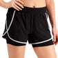 Shorts Ideology Feminino Performance Layered Look Preto Tamanho XX-G