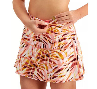 Saia-calça feminina estampada Ideology Performance, rosa, tamanho 2XL