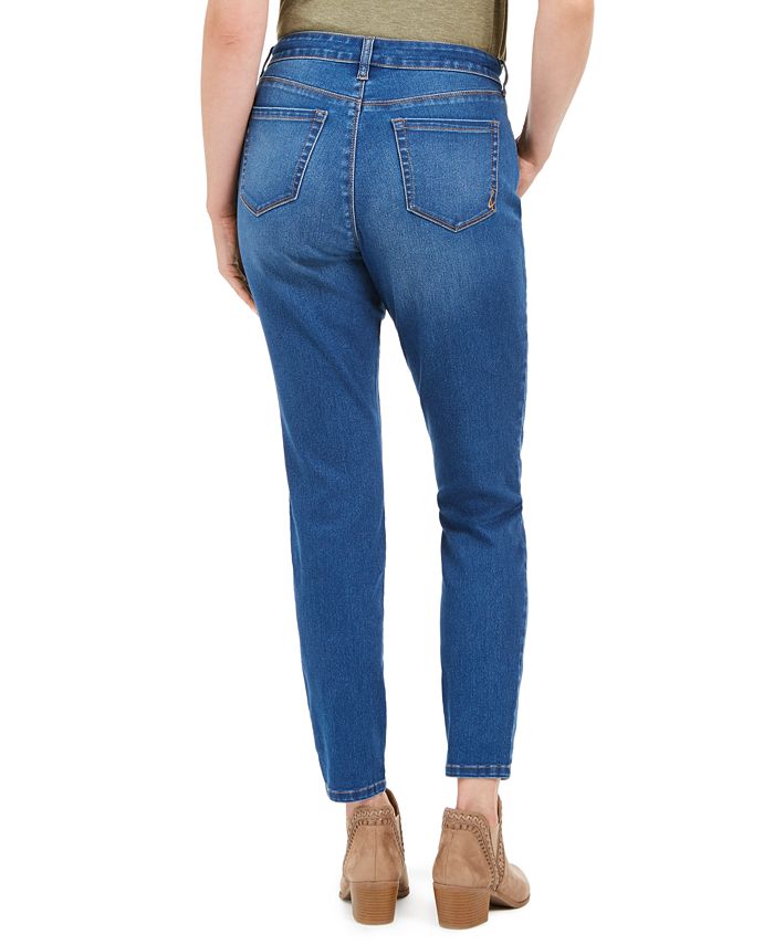 Calça jeans skinny feminina Style &amp; Co Curvy-Fit, azul, tamanho 10, pequena