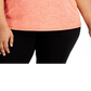 ID Ideology Regata feminina com decote em V, vermelha, tamanho 2X