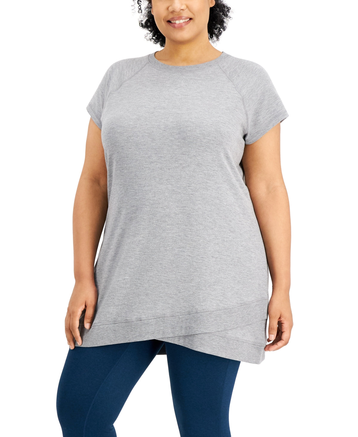 Túnica feminina ID Ideology cinza tamanho 2X