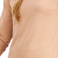 ID Ideology Blusa feminina de manga comprida com ombros caídos, marrom, tamanho XX-G