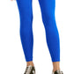 ID Ideology Leggings de compressão femininas, cintura alta, comprimento com bolso lateral, azul, tamanho pequeno