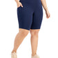 ID Ideology Shorts de ciclismo feminino azul tamanho 3X