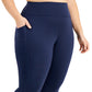 Leggings curtas femininas ID Ideology, azul, tamanho 1X