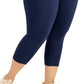 Leggings curtas femininas ID Ideology, azul, tamanho 3X
