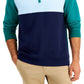 Moletom de lã com zíper de um quarto e blocos de cores masculino Club Room, verde, tamanho XX-G