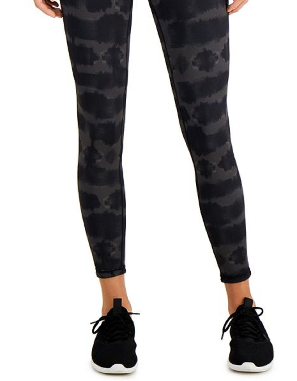 Leggings de compressão reversíveis 7/8 femininas ID Ideology, pretas, tamanho pequeno