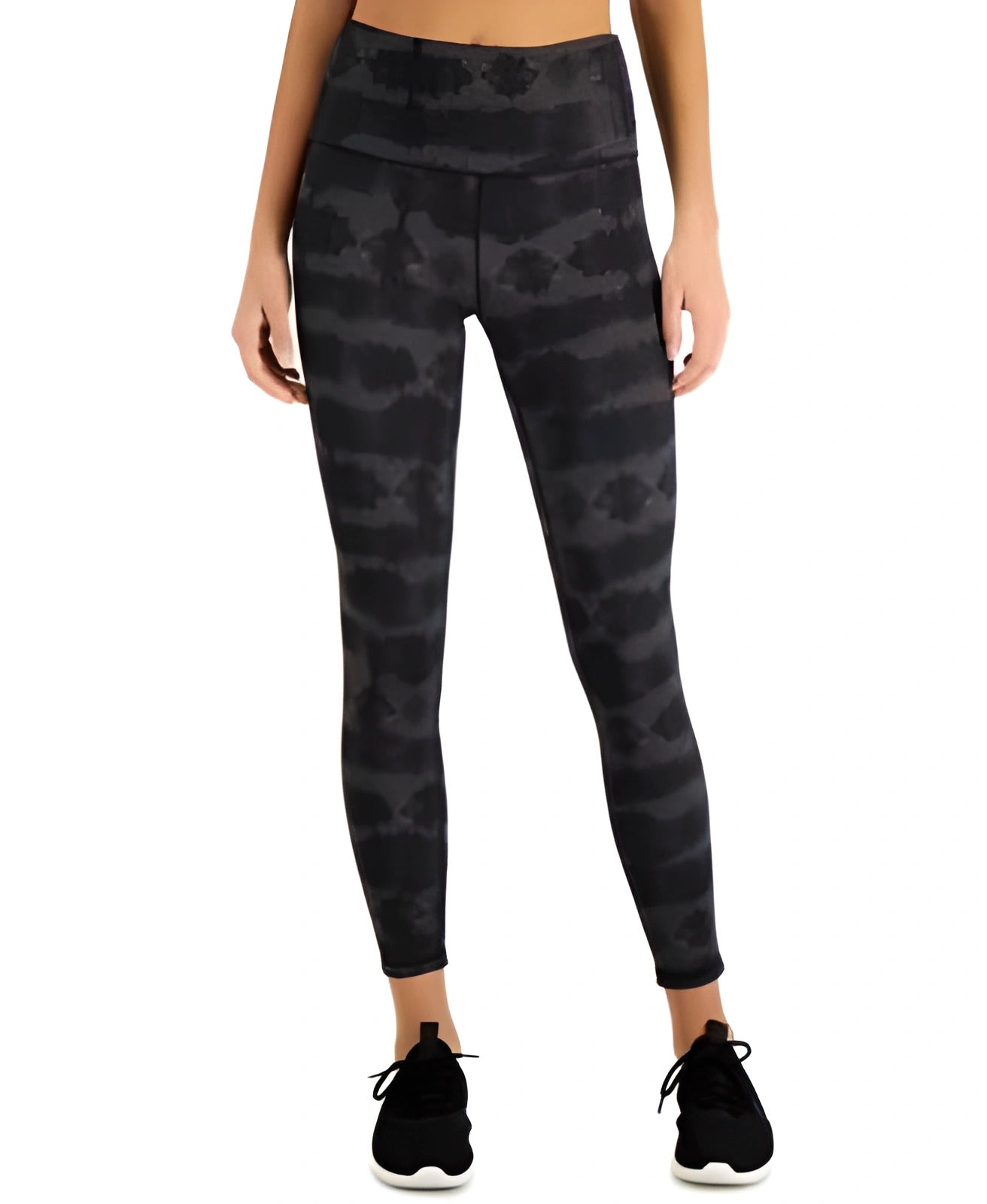 Leggings reversíveis femininas ID Ideology, pretas, tamanho médio