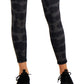 Leggings femininas Ideology Stretch com absorção de umidade, compressão reversível, tie-dye, cintura alta, pretas, tamanho extragrande
