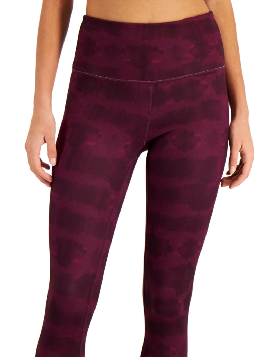 ID Ideology Leggings de compressão reversíveis 7/8 femininas, roxas, tamanho XX-G