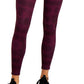 ID Ideology Leggings de compressão reversíveis 7/8 femininas, roxas, tamanho XX-G