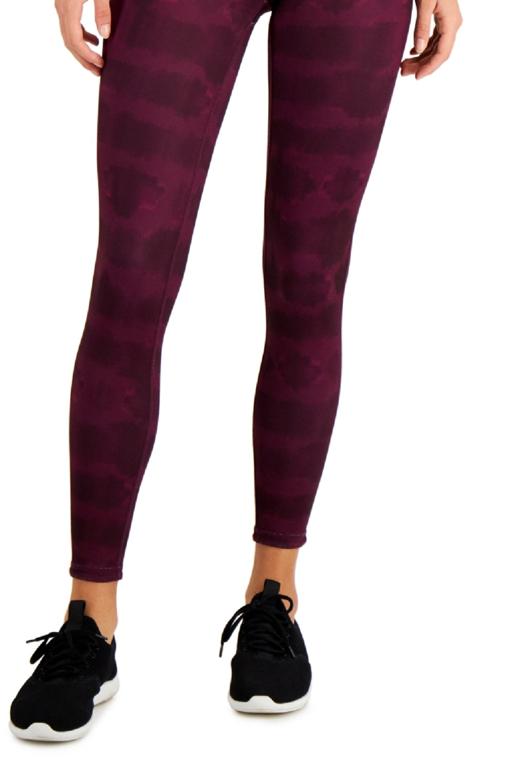 ID Ideology Leggings de compressão reversíveis 7/8 femininas, roxas, tamanho XX-G
