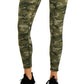 Leggings femininas Ideology Stretch com absorção de umidade e ventilação, camuflagem plana, cintura alta, verde, tamanho grande