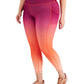Leggings femininas Ideology Plus com estampa ombré rosa tamanho 4X