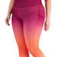 Leggings femininas Ideology Plus com estampa ombré rosa tamanho 4X